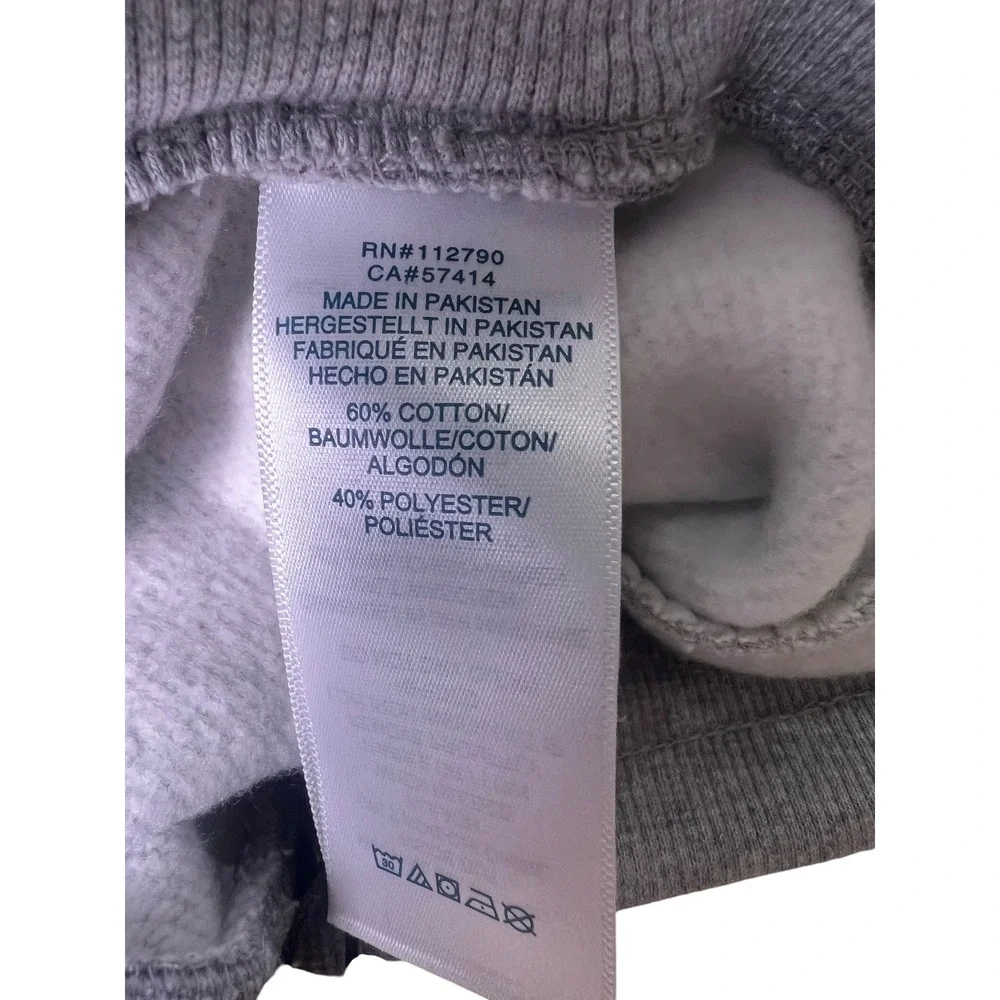 True Religion College HS Shorts Mens Large Heather Gray Logo Sweat Shorts 700927